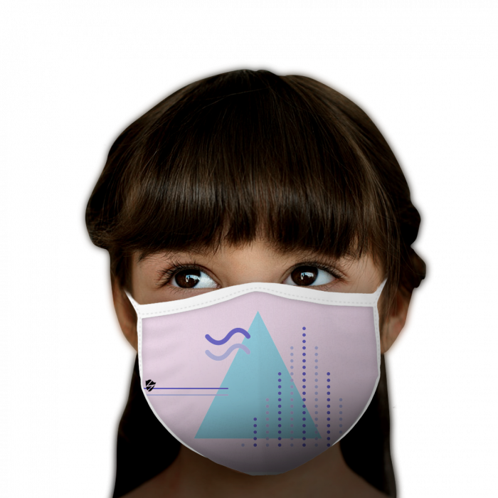 Light Blue Triangle Design