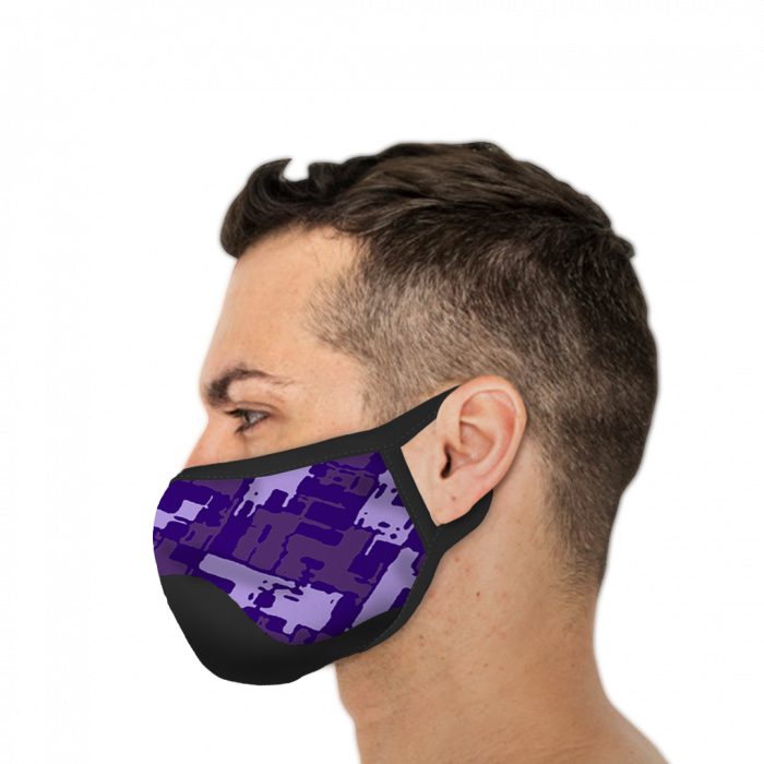 Black-Purple Camo Design