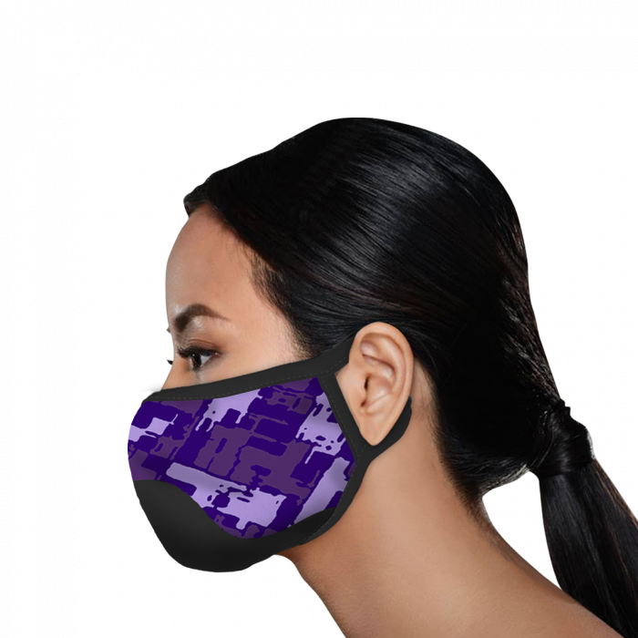 Black-Purple Camo Design