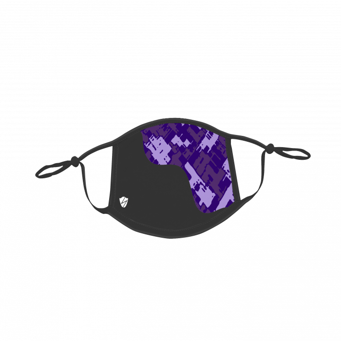 Black-Purple Camo Design