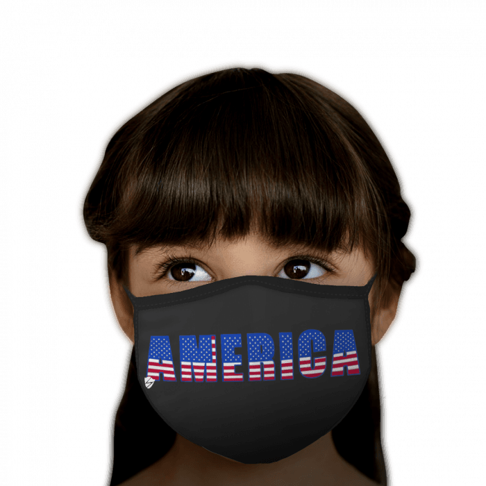 America Design On Black