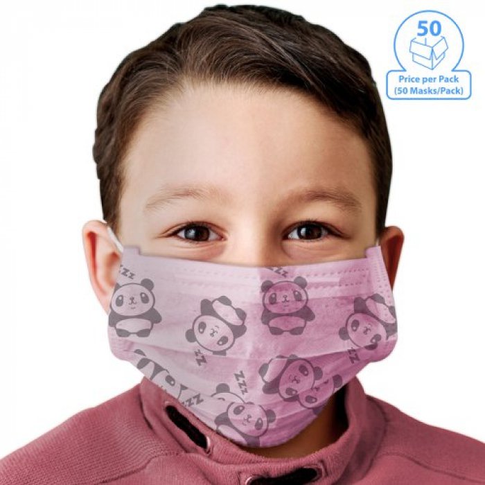 50/Pack 3-Ply Youth Protective Face Mask