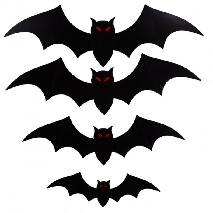 Black Bats Cutouts (Per 30 pack)