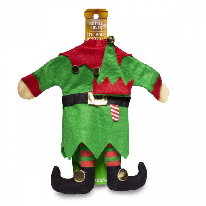 Elf Wine Bottle Cover