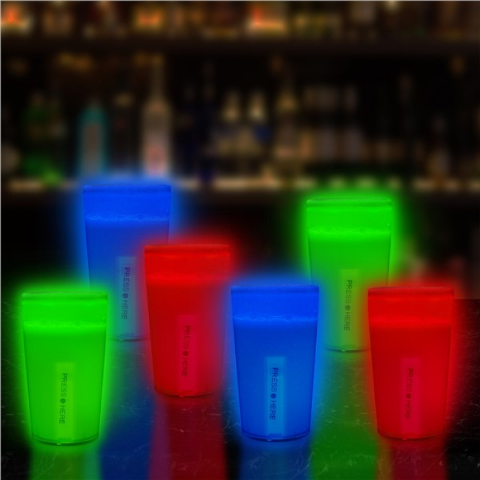Assorted Glow Shot Glasses (Per 6 pack)