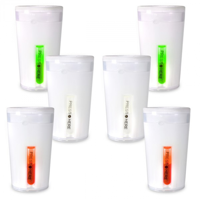 Assorted Glow Shot Glasses (Per 6 pack)