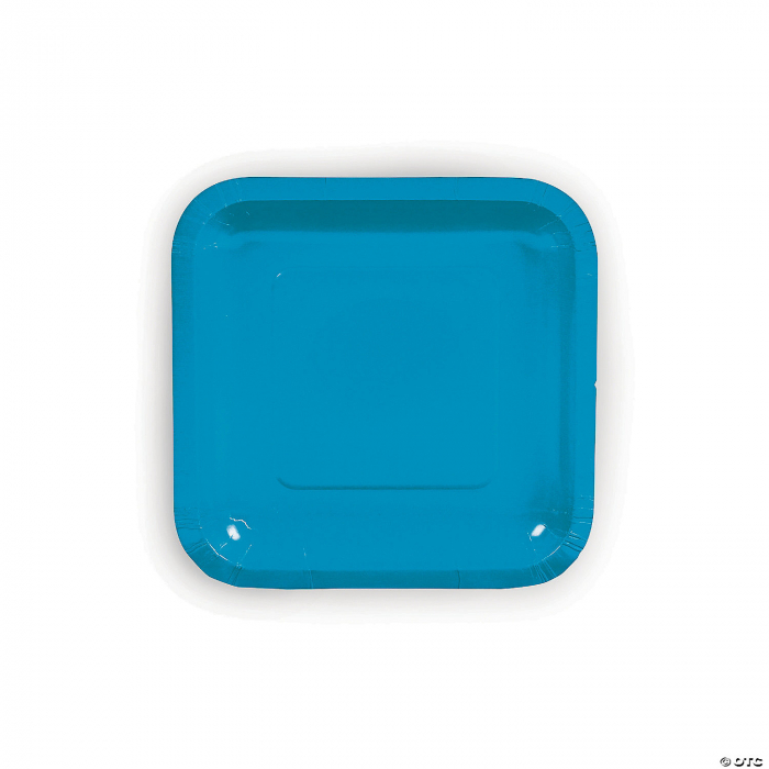 Turquoise Square Dessert Plates