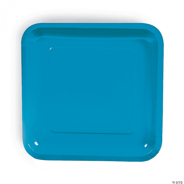 Turquoise Square Paper Dessert Plates - 24 Ct. Turquoise Square Paper Dessert Plates - 24 Ct.