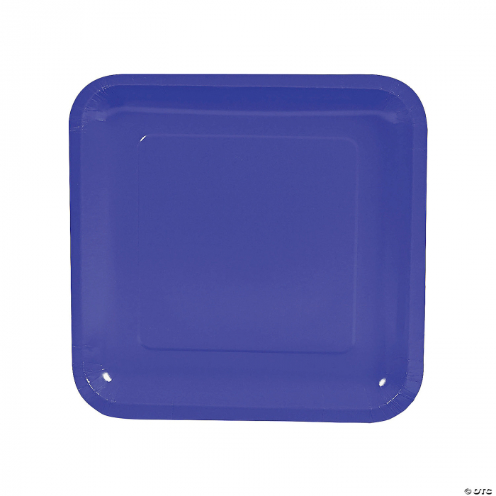 Purple Square Paper Dessert Plates - 24 Ct. Purple Square Paper Dessert Plates - 24 Ct.
