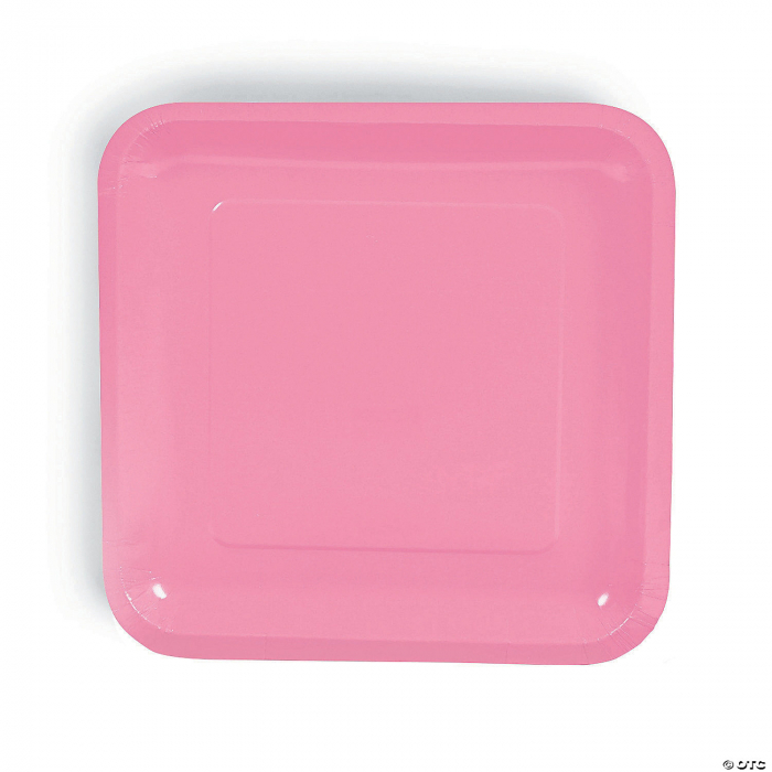 Pink Square Paper Dessert Plates 24 Ct.