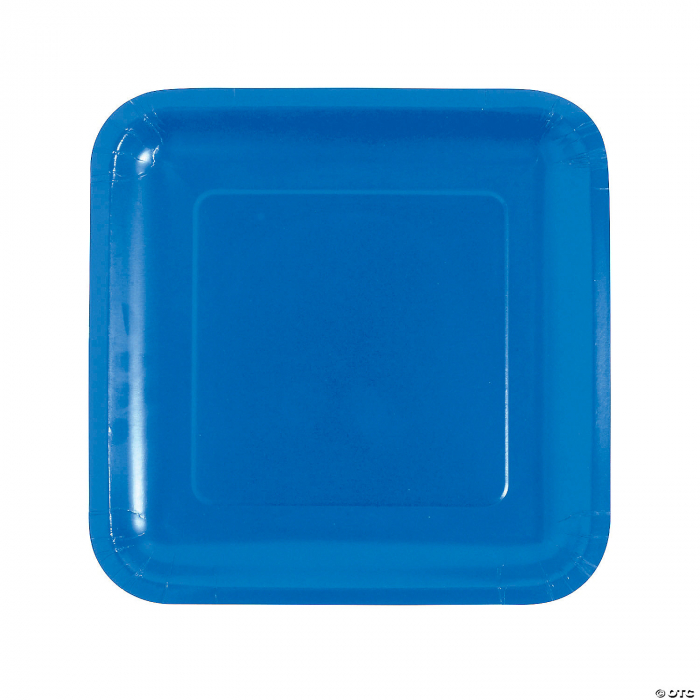 Royal Blue Square Paper Dessert Plates - 24 Ct. Royal Blue Square Paper Dessert Plates - 24 Ct.