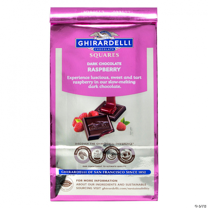 Ghirardelli Chocolate Squares Dark & Raspberry Chocolate, 5.32 oz, 3 Pack