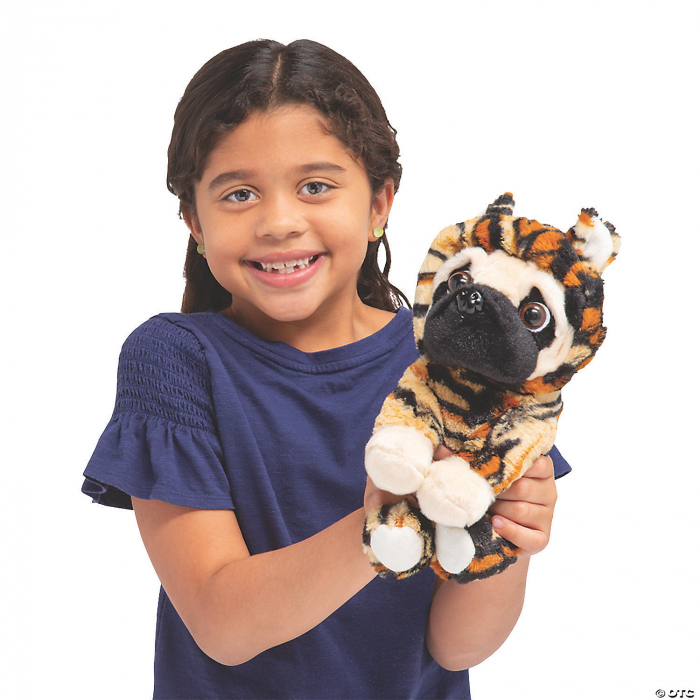 7" Jungle Stuffed Pugs