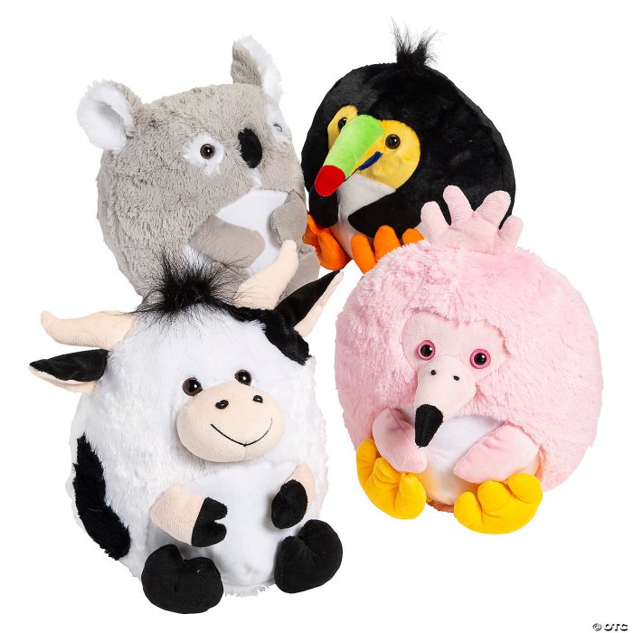 10" Round Stuffed Animals