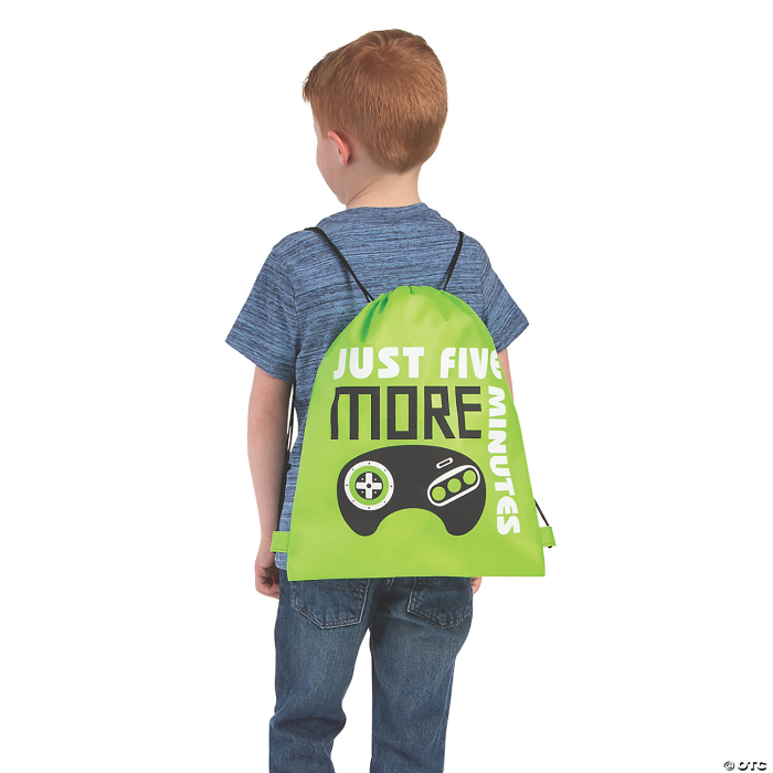 Medium Gamer Drawstring Bags