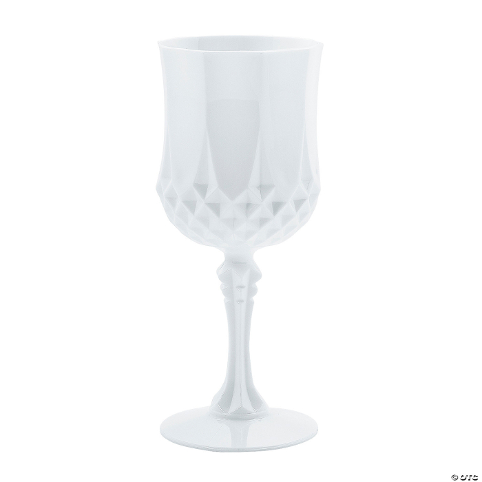 Patterned Plastic Wine Glasses - 12 Ct.