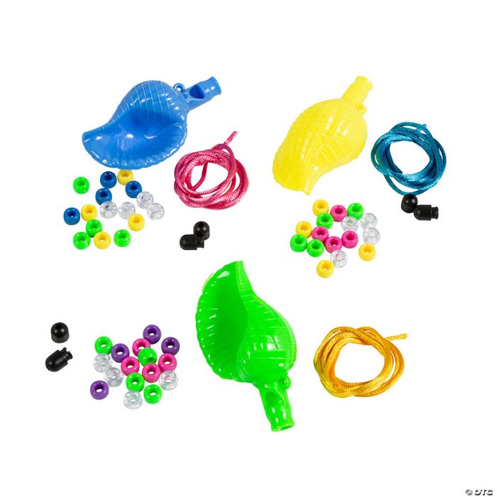 Mermaid Call Whistle Necklace Craft Kit - Makes 12