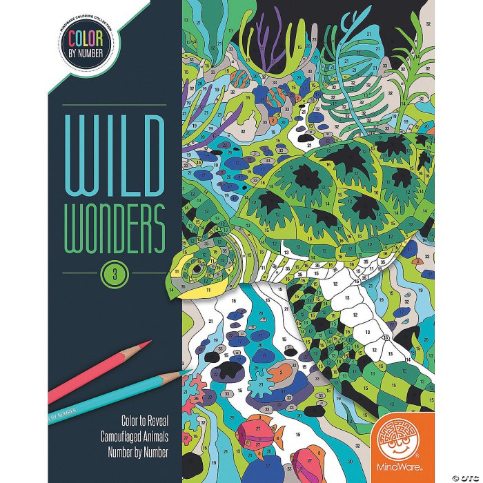 Wild Wonders Color by Number: Book 3