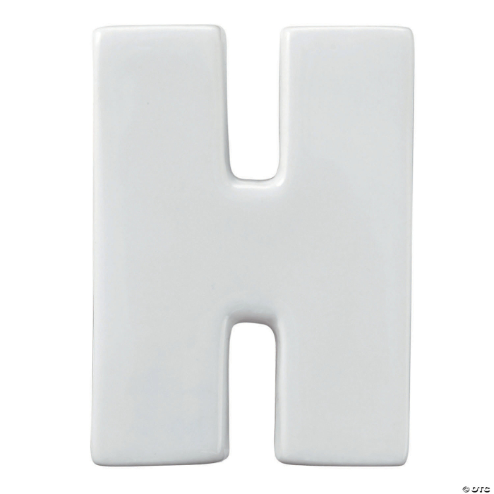 Paint Your Own Porcelain Letter H