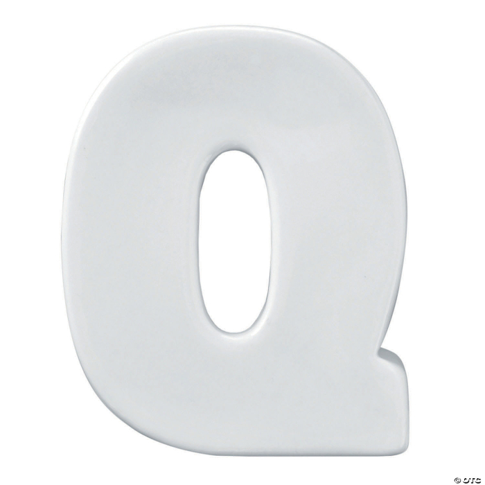 Paint Your Own Porcelain Letter Q Paint Your Own Porcelain Letter Q