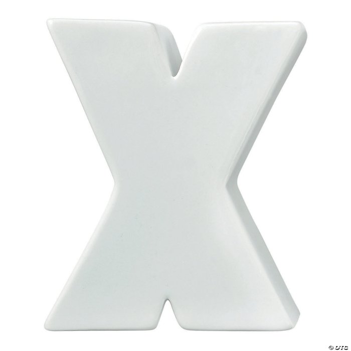 Paint Your Own Porcelain Letter X