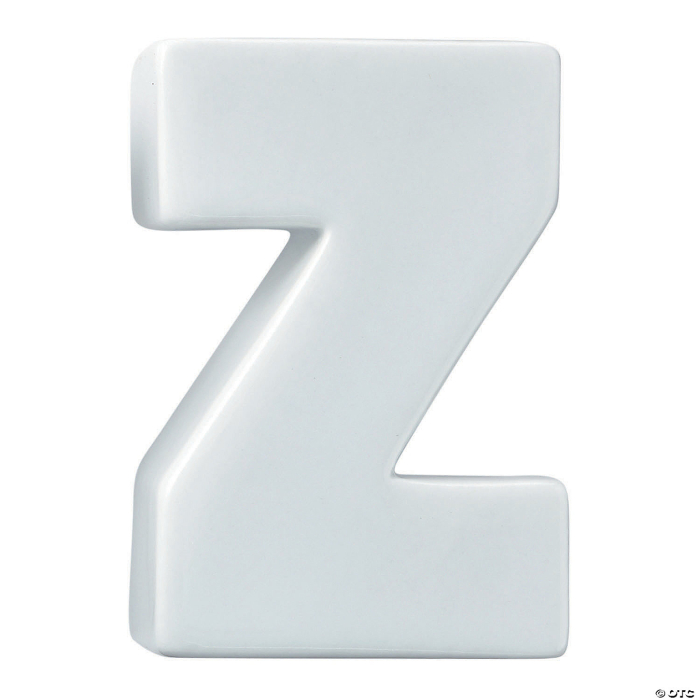 Paint Your Own Porcelain Letter Z