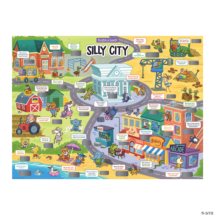 Scratch-a-Laugh Poster: Silly City