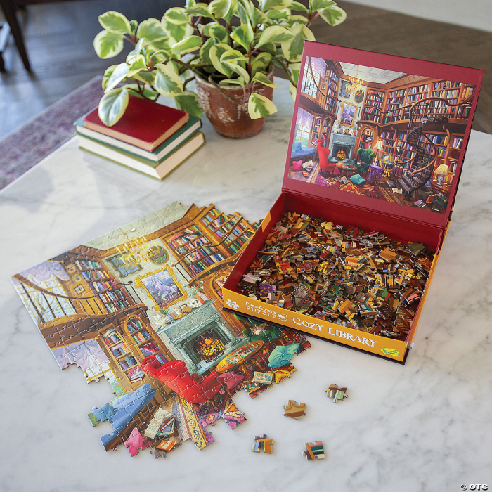 Cozy Library Pass-Along Puzzle