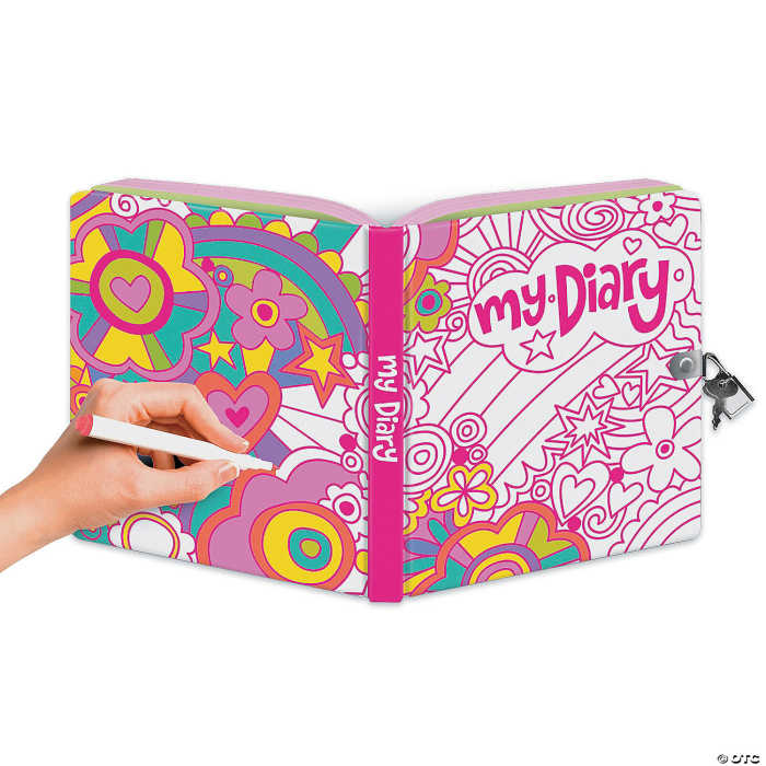 Rainbow World Foil Coloring Diary