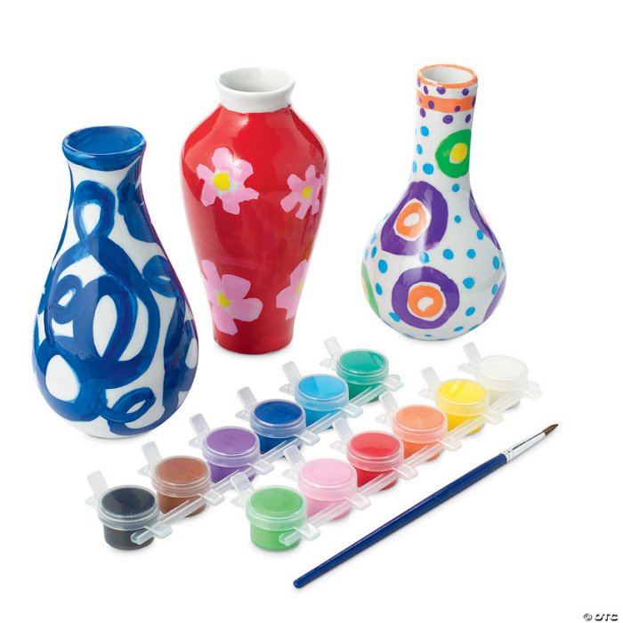 Paint Your Own Porcelain Vases