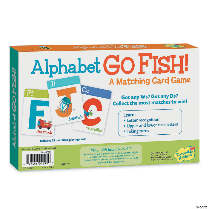 Alphabet Go Fish! Card Game