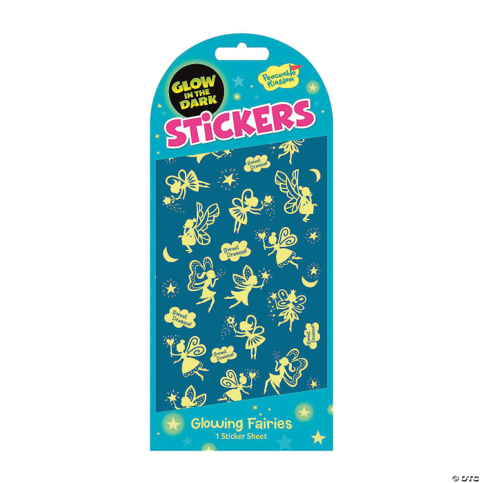 Fairies Glow-in-the-dark Stickers: Pack of 12 Fairies Glow-in-the-dark Stickers: Pack of 12