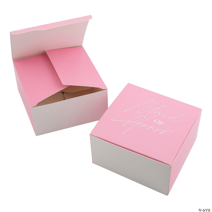 Pink Bachelorette Party Favor Boxes - 12 Pc.