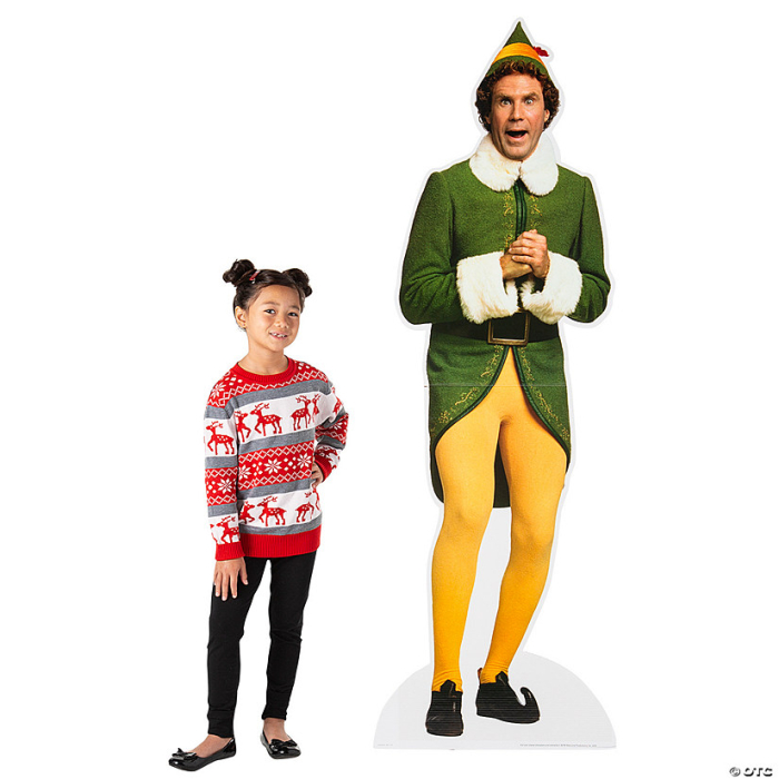 Happy Buddy the Elf⢠Life-Size Cardboard Cutout Stand-Up Happy Buddy the Elf⢠Life-Size Cardboard Cutout Stand-Up