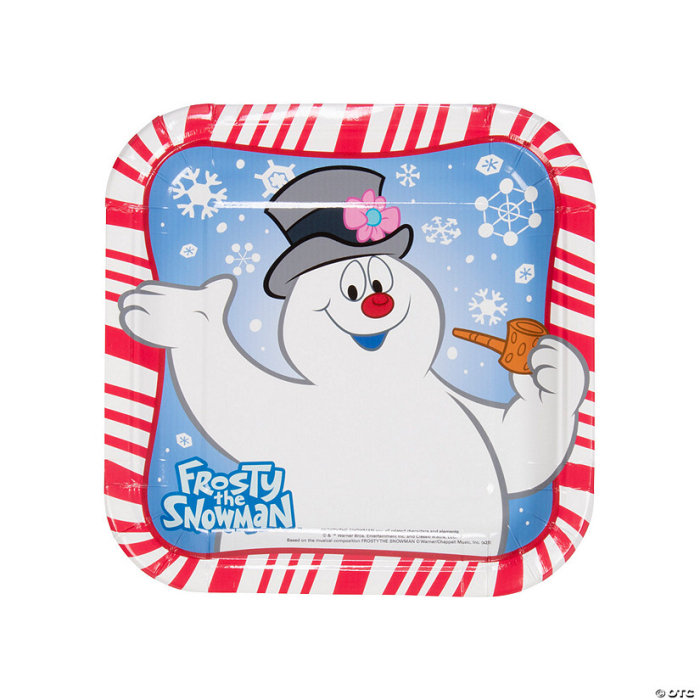 Christmas 'Shining Snow' Small Paper Plates (8ct)