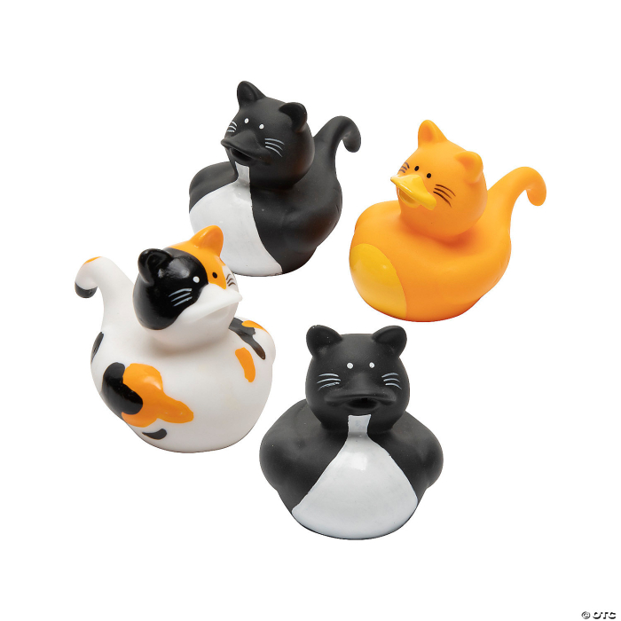 Cat Rubber Duckies (Per Dozen)