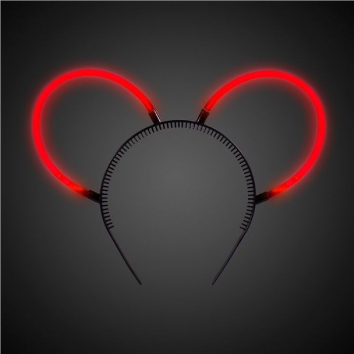 Glow Bunny Ears - Red