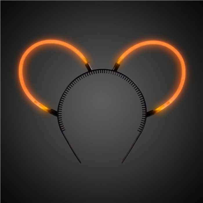 Glow Bunny Ears - Orange