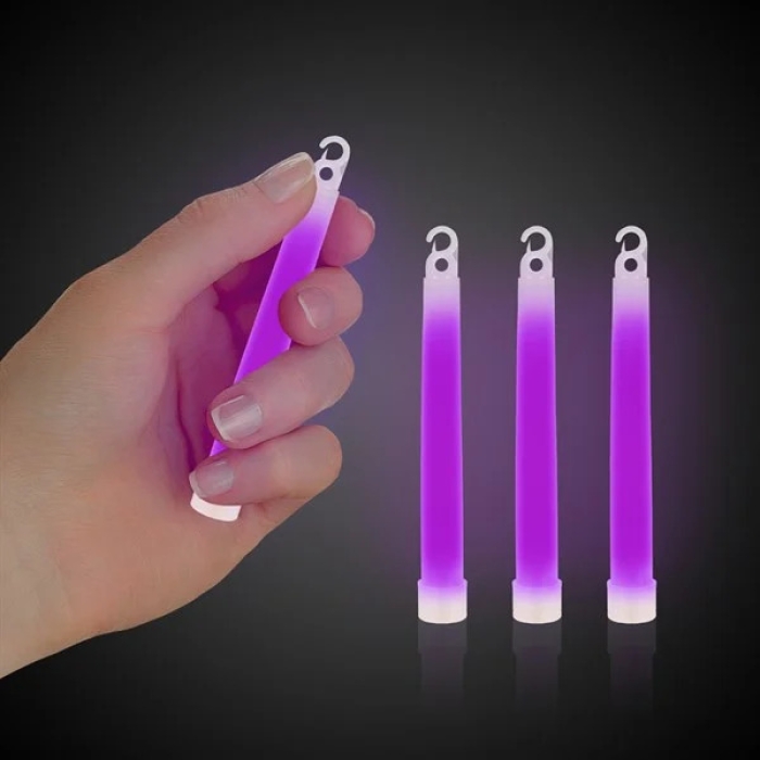 4 Inch Premium Glow Sticks- Purple