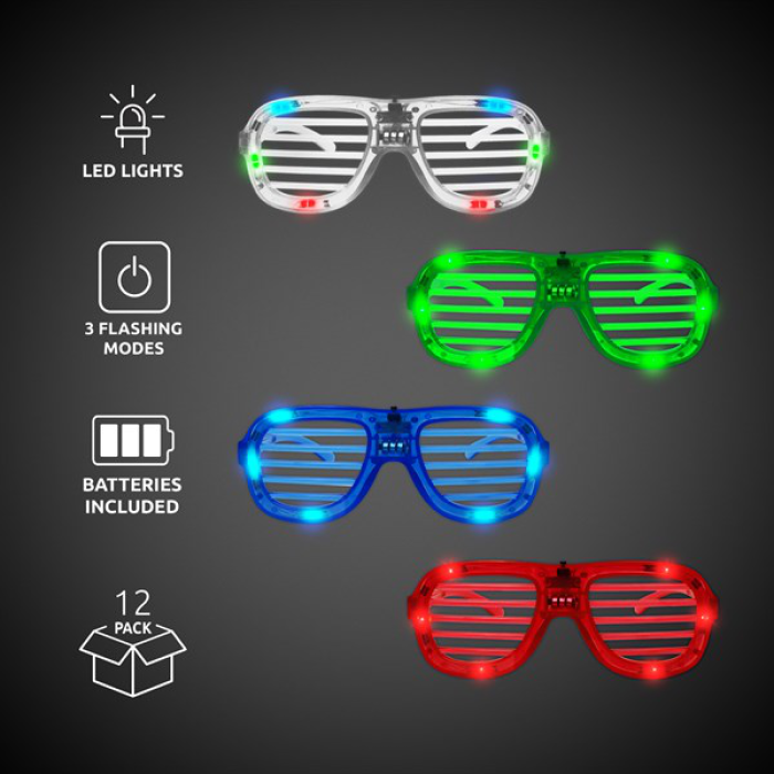 LED Slotted Shades ( Per 12 pack)