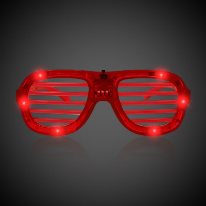 LED Red Slotted Glasses (1Pcs)