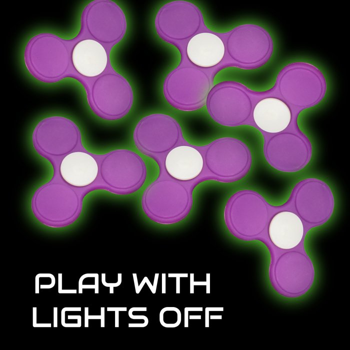 Glow in the Dark Fidget Spinner - Purple