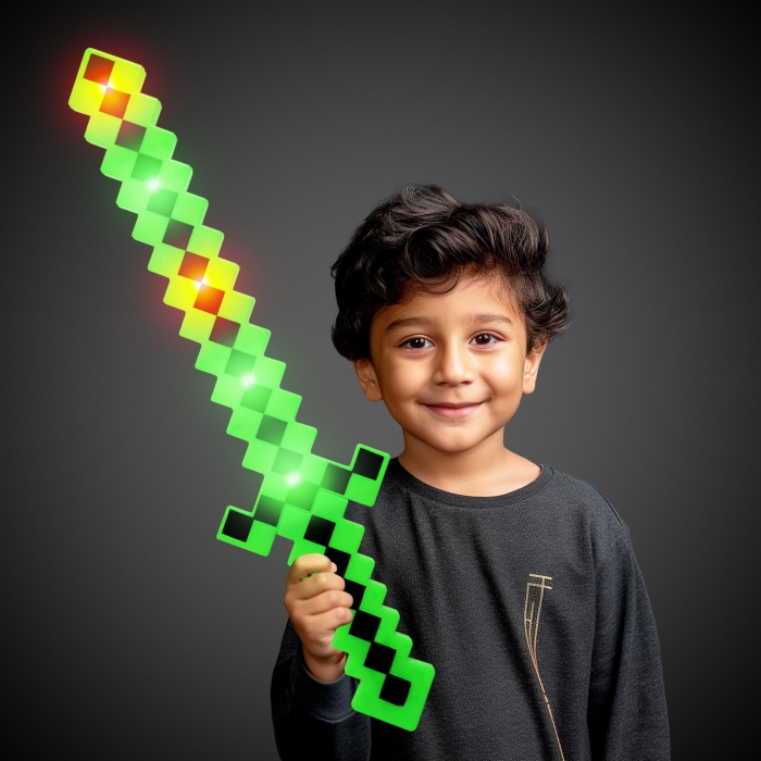 LED Green Pixel 24" Sword