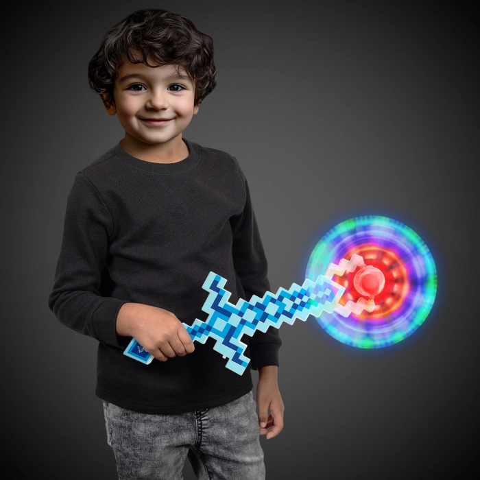 Blue LED Pixel Windmill Sword