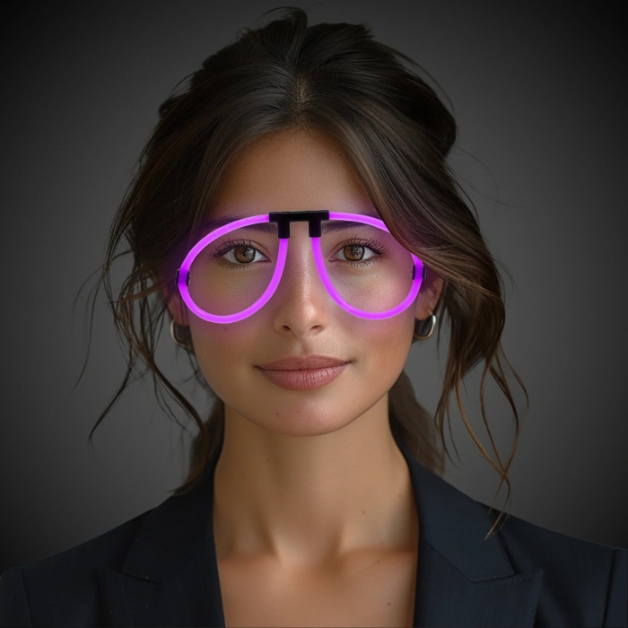 Purple Glow Eyeglasses