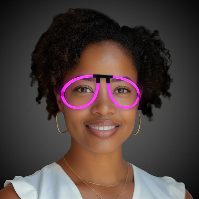 Pink Glow Eyeglasses