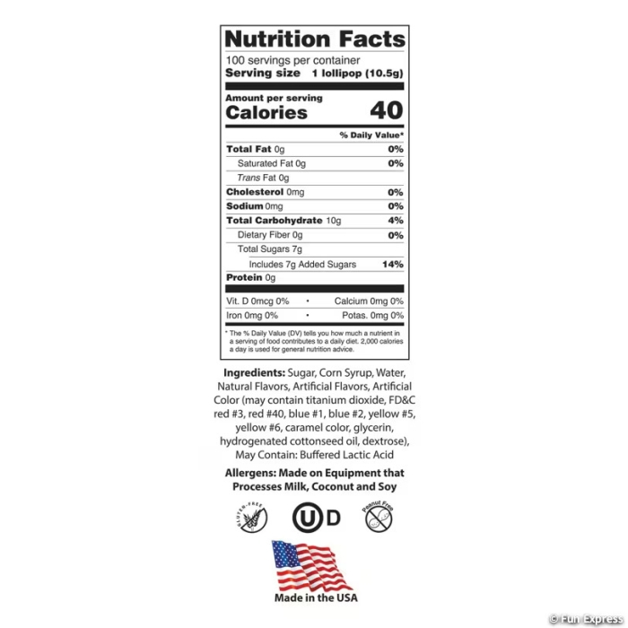 Original Gourmet Lollipops - 100 Pc.