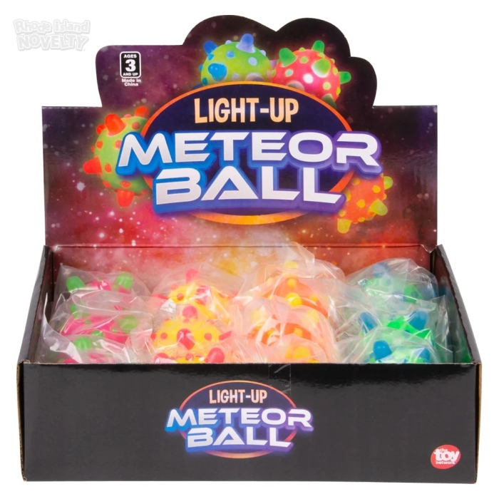 3" Space Light-Up Meteor Ball 12 PCs
