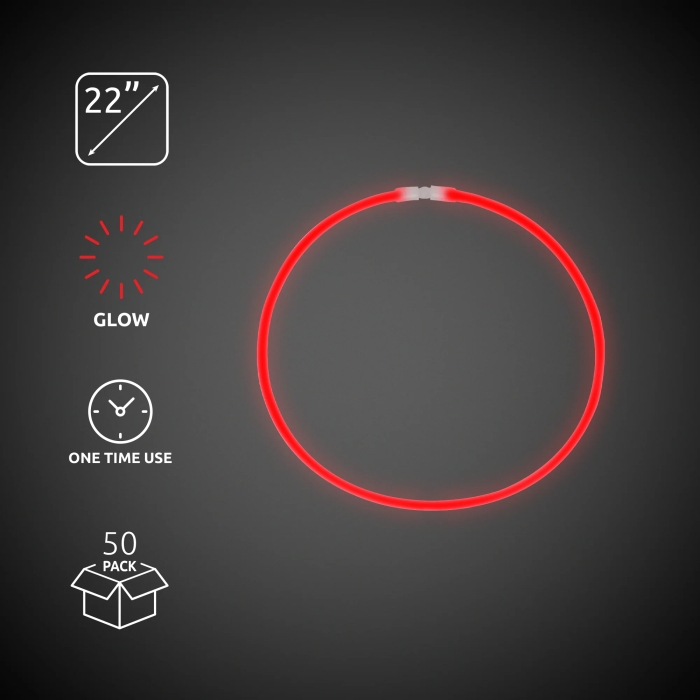 Red 22" Glow Necklaces