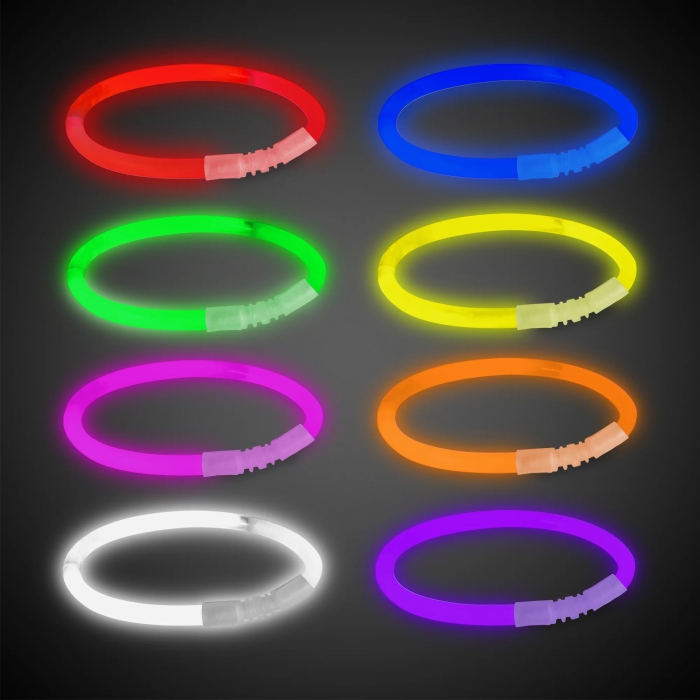 Assorted 9" Glow Bracelets (Per 50 pack)